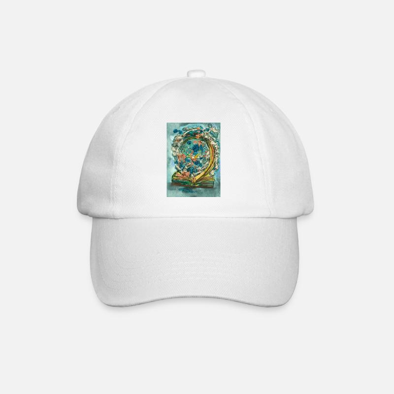 Magical novel - Baseball Cap - white/white