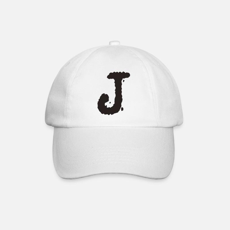 J - Baseballkappe - Weiß/Weiß