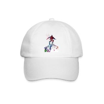 Parkour city sport art - Baseball Cap - white/white - Front