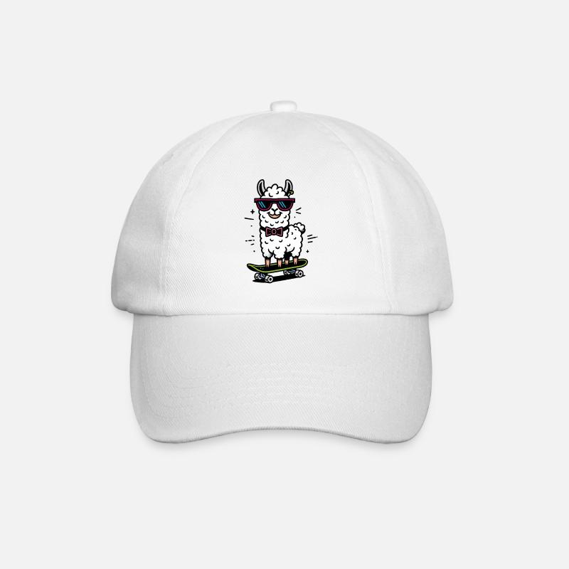 Patin Lama - Casquette classique - blanc/blanc