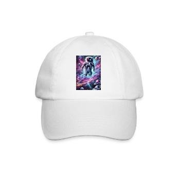 Un astronaute dans le cosmos - Casquette classique - blanc/blanc - Devant