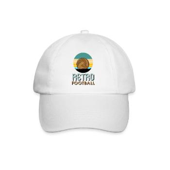 Retro-Fußball - Baseballkappe - Weiß/Weiß - Vorne
