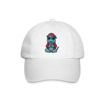 Hippo Heart Style - Baseballkappe - Weiß/Weiß - Vorne