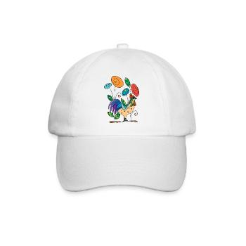 Hahn - Baseballkappe - Weiß/Weiß - Vorne
