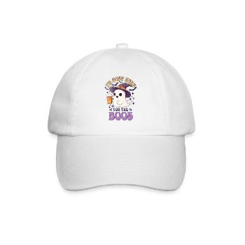 I'm Just Here For The Boos Halloween Ghost Beer - Baseball Cap - white/white - Front