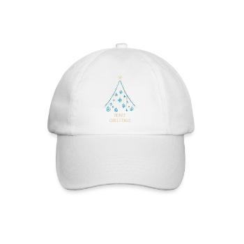 Merry Christmas - Weihnachtsbaum-Design. - Baseballkappe - Weiß/Weiß - Vorne