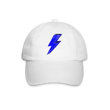 Conception d’éclairs bleus pour une 3D dynamique - Casquette classique - blanc/blanc - Devant