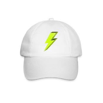 Luminous Electric Flash Illustration 3D - Baseball Cap - white/white - Front