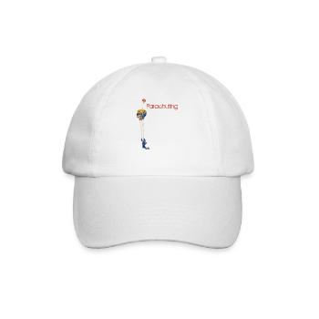 Parachuting - Baseball Cap - white/white - Front