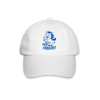 Licorne crâne colorée avec motif squelette - Casquette classique - blanc/blanc - Devant