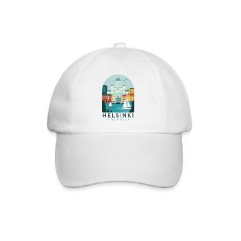 Cathédrale d’Helsinki, Finlande, Skyline, Illustration - Casquette classique - blanc/blanc - Devant