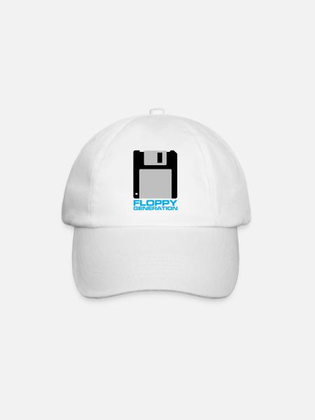 Floppy Generation 3.5 - Baseball Cap - white/white