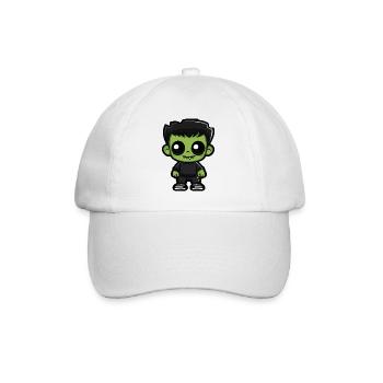 Zombie Halloween Cute Comic - Baseball Cap - white/white - Front
