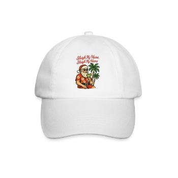 Frohe Weihnachten - Der Weihnachtsmann - Baseballkappe - Weiß/Weiß - Vorne
