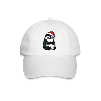 Mürrischer Pinguin Weihnachten Clumsy Santa Verhed - Casquette classique - blanc/blanc - Devant