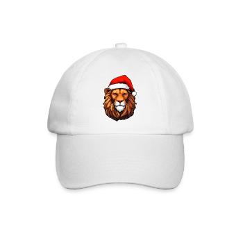 Löwe Weihnachtsmann - Baseballkappe - Weiß/Weiß - Vorne