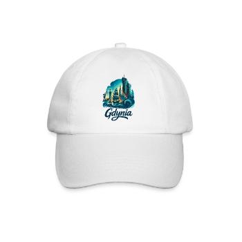 Gdynia Pologne, Pologne Polska Ville Blanche - Casquette classique - blanc/blanc - Devant