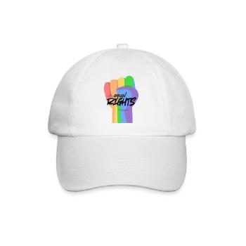 Égalité du Poing Arc-en-ciel - Casquette classique - blanc/blanc - Devant