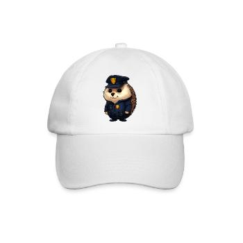 Police des hérissons - Casquette classique - blanc/blanc - Devant