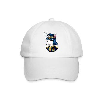 Policier Licorne - Casquette classique - blanc/blanc - Devant