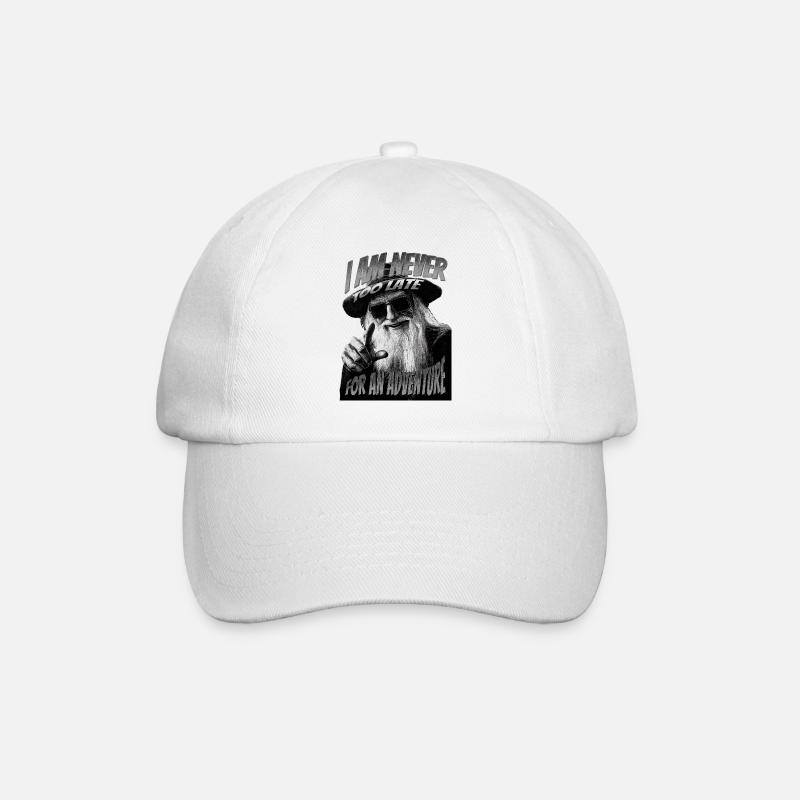 Cooler Zauberer - Baseballkappe - Weiß/Weiß