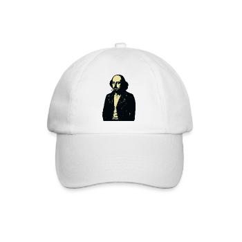 William Shakespeare Midnight Rebel Portrait - Baseball Cap - white/white - Front