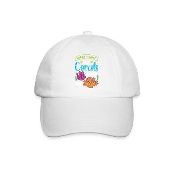 Sorry I Can't My Corals Need Me Reef Design - Baseball Cap - white/white - Front