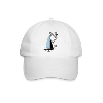 Modern Sailing Yacht Regatta Course Sailboat Yacht - Baseball Cap - white/white - Front