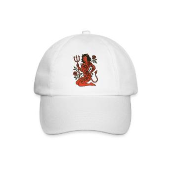 Rosebound Devil Maiden Tattoo - Baseball Cap - white/white - Front
