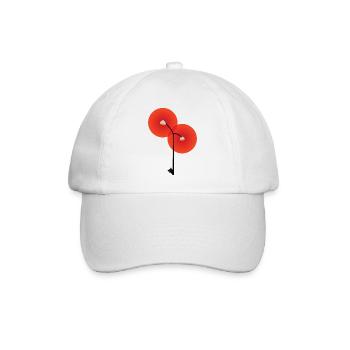 Lampadaire avec chat - Casquette classique - blanc/blanc - Devant