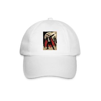 Dabbing Vampire – Funny Horror Cartoon - Baseball Cap - white/white - Front