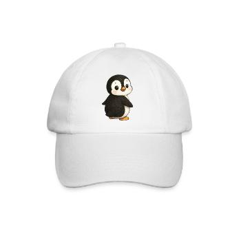 Penguin Cute Cute Animal South Pole - Baseball Cap - white/white - Front