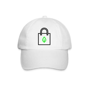 Drap de sac en tissu - Casquette classique - blanc/blanc - Devant