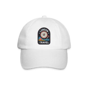 London Travel England Travel Motif - Baseball Cap - white/white - Front