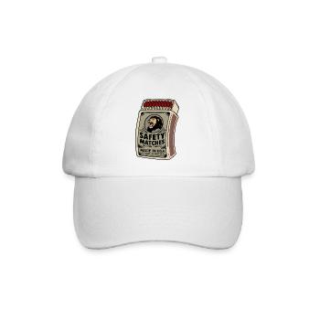 Boîte vintage des Lion Safety Matches - Casquette classique - blanc/blanc - Devant