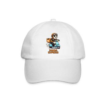 Panda Lieferroller - Baseballkappe - Weiß/Weiß - Vorne