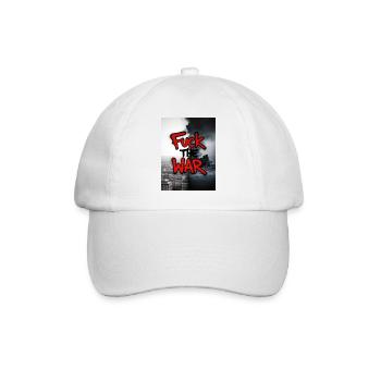 F**K THE War - Baseball Cap - white/white - Front