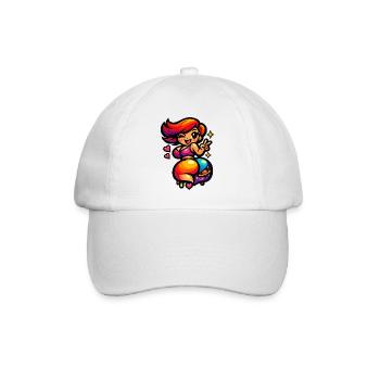 Femme danseuse de l’espace Kawaii - Casquette classique - blanc/blanc - Devant