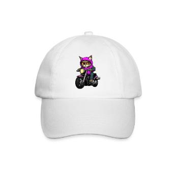 Cats Motocyclistes / Motocyclistes - Casquette classique - blanc/blanc - Devant