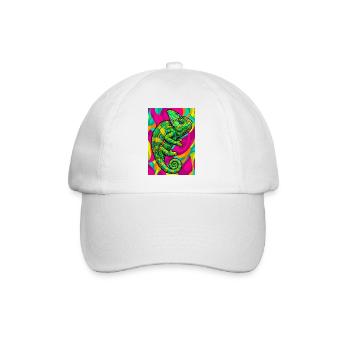 chameleon - Baseball Cap - white/white - Front
