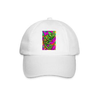chameleon - Baseball Cap - white/white - Front