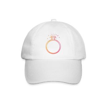 Ring - customizable - Baseball Cap - white/white - Front
