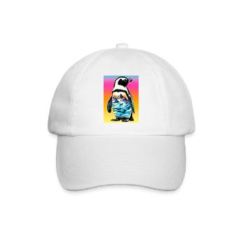 penguin - Baseball Cap - white/white - Front