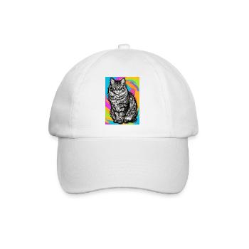 chat - Casquette classique - blanc/blanc - Devant