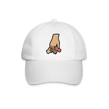 Parents Bébé Mains Amour Famille - Casquette classique - blanc/blanc - Devant