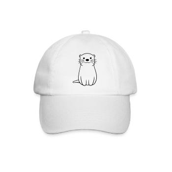 Otter - Baseballkappe - Weiß/Weiß - Vorne