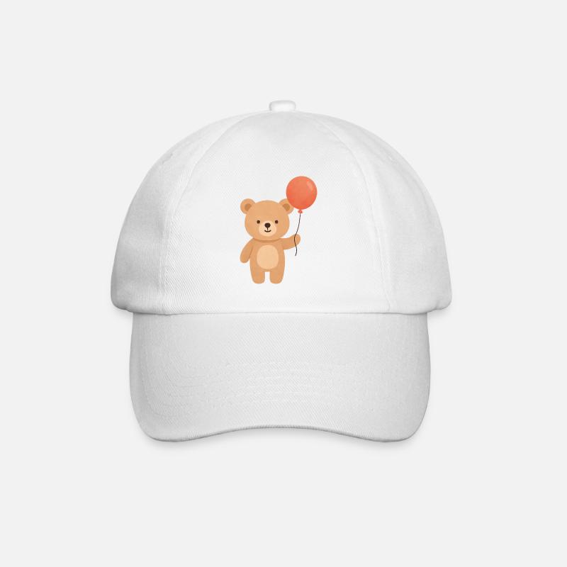 Ballonbär-Laune - Baseballkappe - Weiß/Weiß