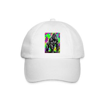 gorilla - Baseball Cap - white/white - Front