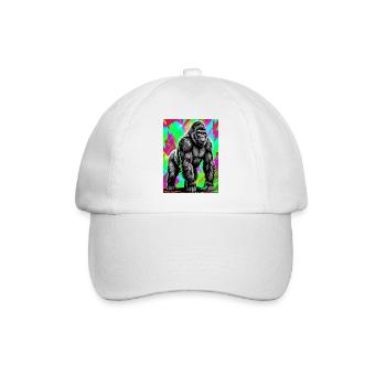 gorilla - Baseball Cap - white/white - Front