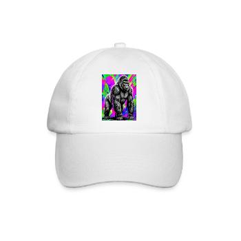 gorilla - Baseball Cap - white/white - Front